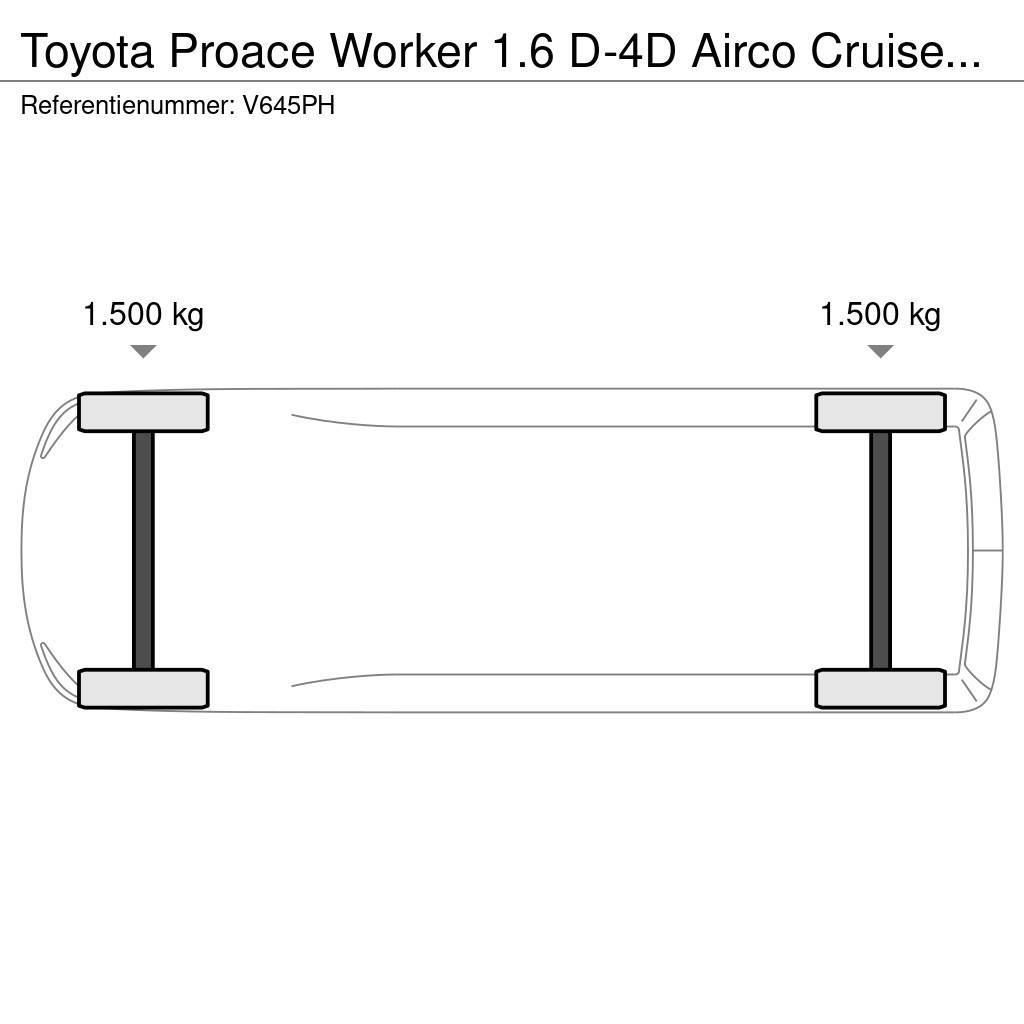 Toyota ProAce Worker 1.6 D-4D Airco Cruisecontrol EURO 6 Skriňová nadstavba