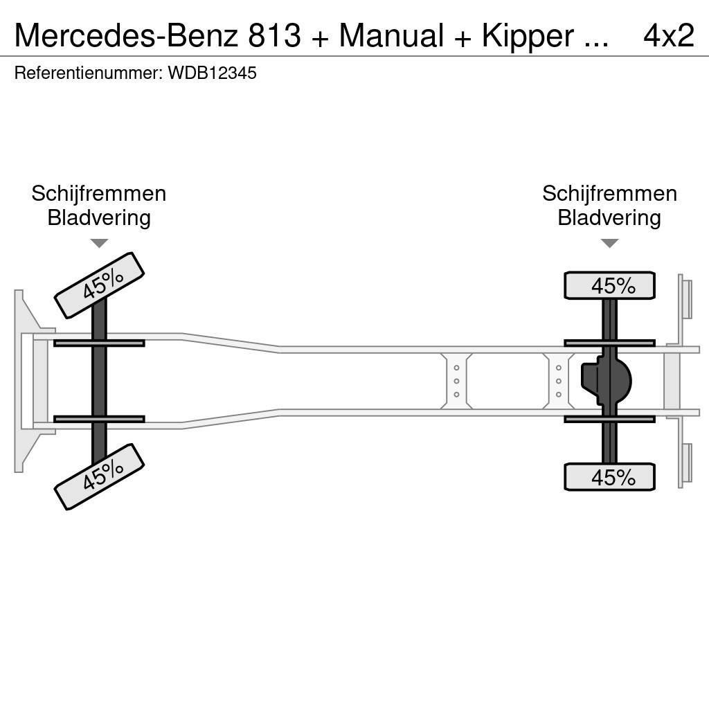 Mercedes-Benz 813 + Manual + Kipper + 4x4 Sklápače