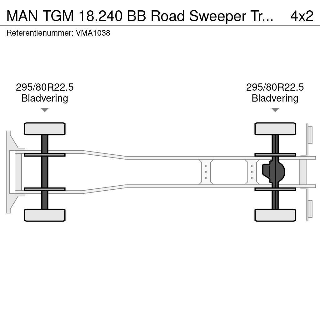 MAN TGM 18.240 BB Road Sweeper Truck (3 units) Zametacie vozidlá