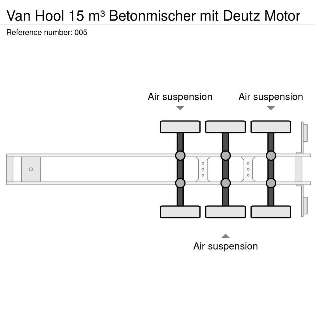 Van Hool 15 m³ Betonmischer mit Deutz Motor Ostatné návesy