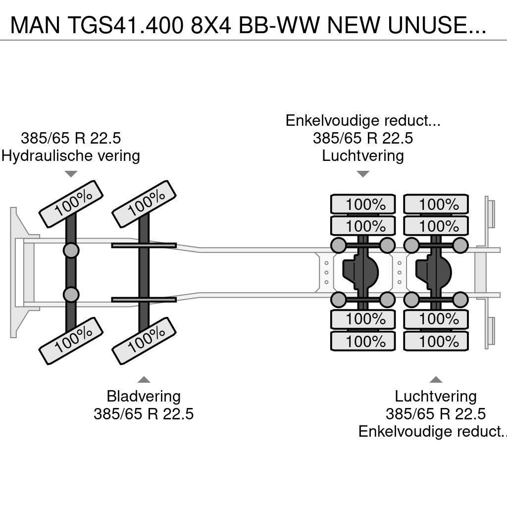 MAN TGS41.400 8X4 BB-WW NEW UNUSED CHASSIS EURO3 Nákladné vozidlá bez nadstavby