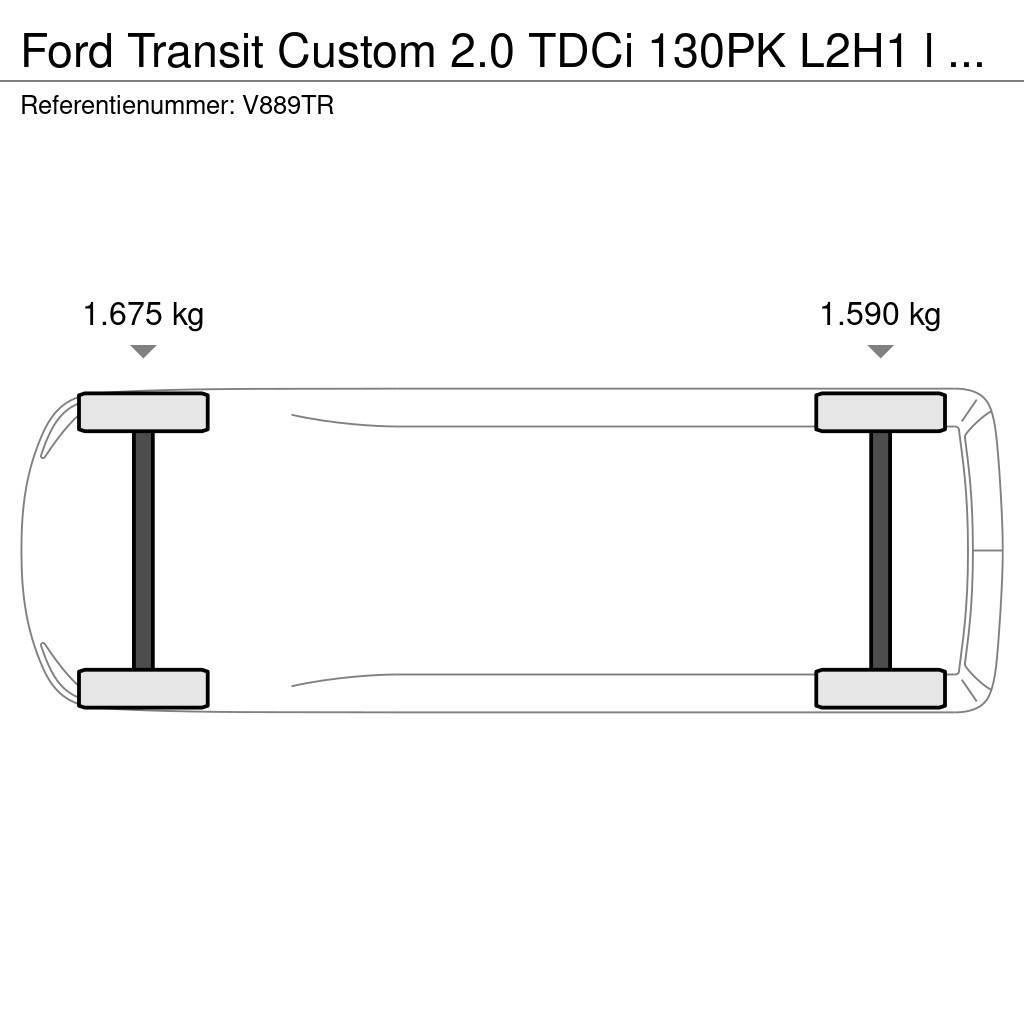 Ford Transit Custom 2.0 TDCi 130PK L2H1 l Airco l Navi Skriňová nadstavba