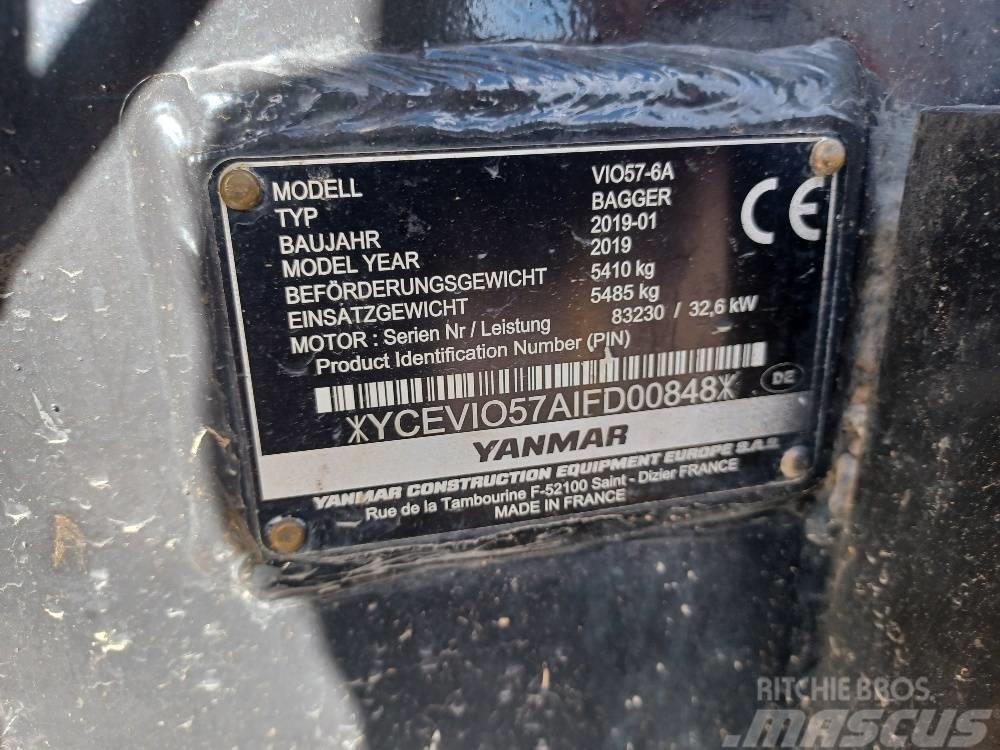 Yanmar VIO57-6A Mini rýpadlá < 7t
