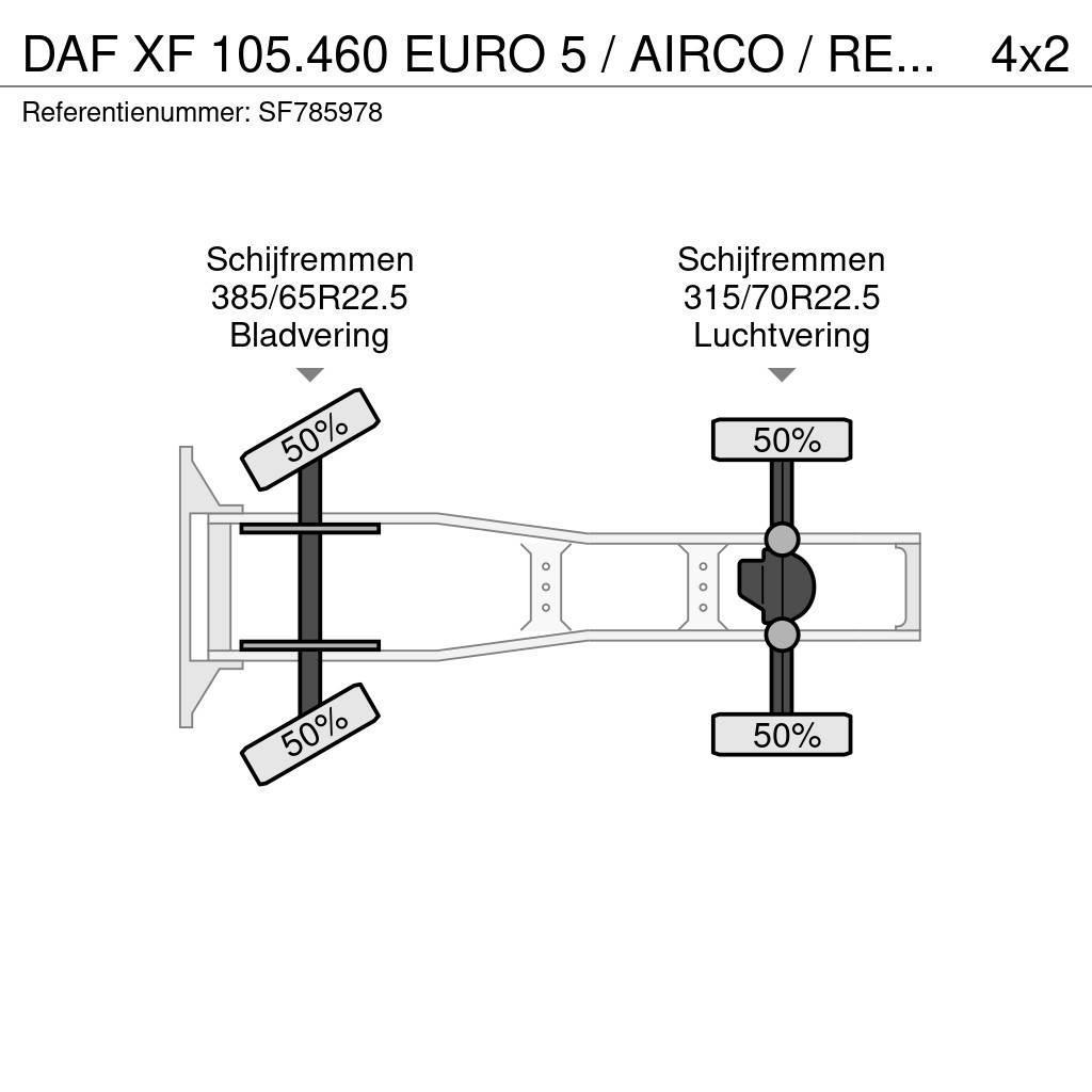 DAF XF 105.460 EURO 5 / AIRCO / RETARDER Ťahače