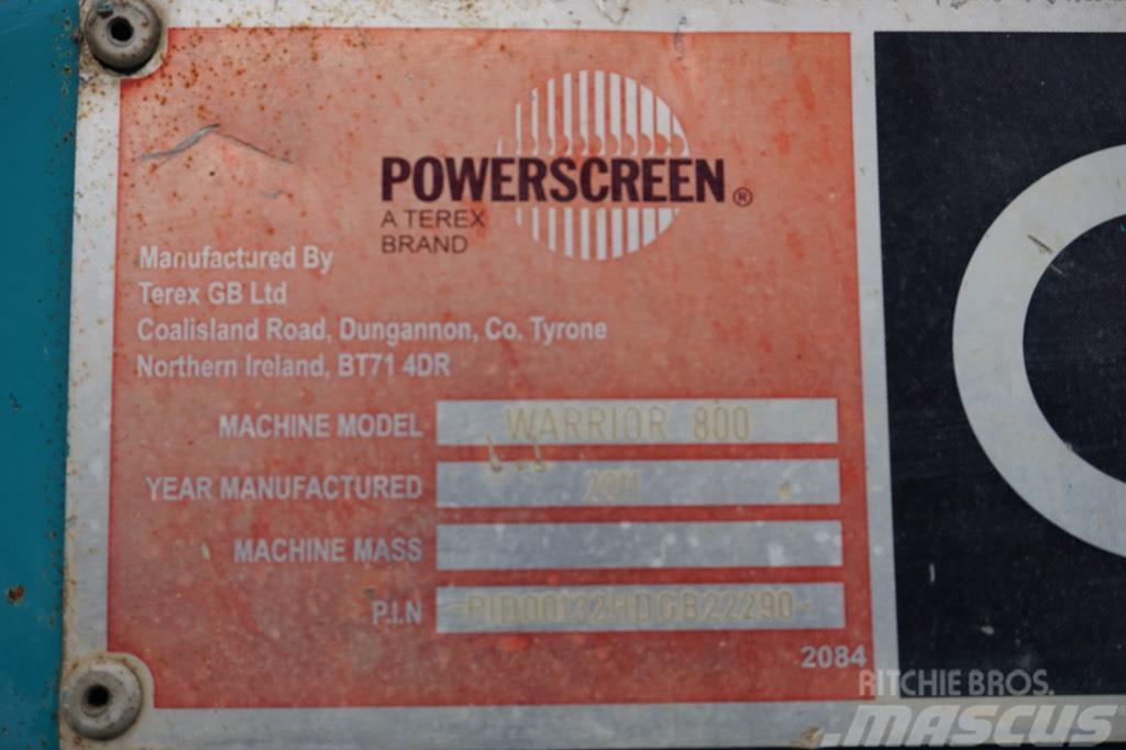 PowerScreen Warrior 800 Mobilné triediče