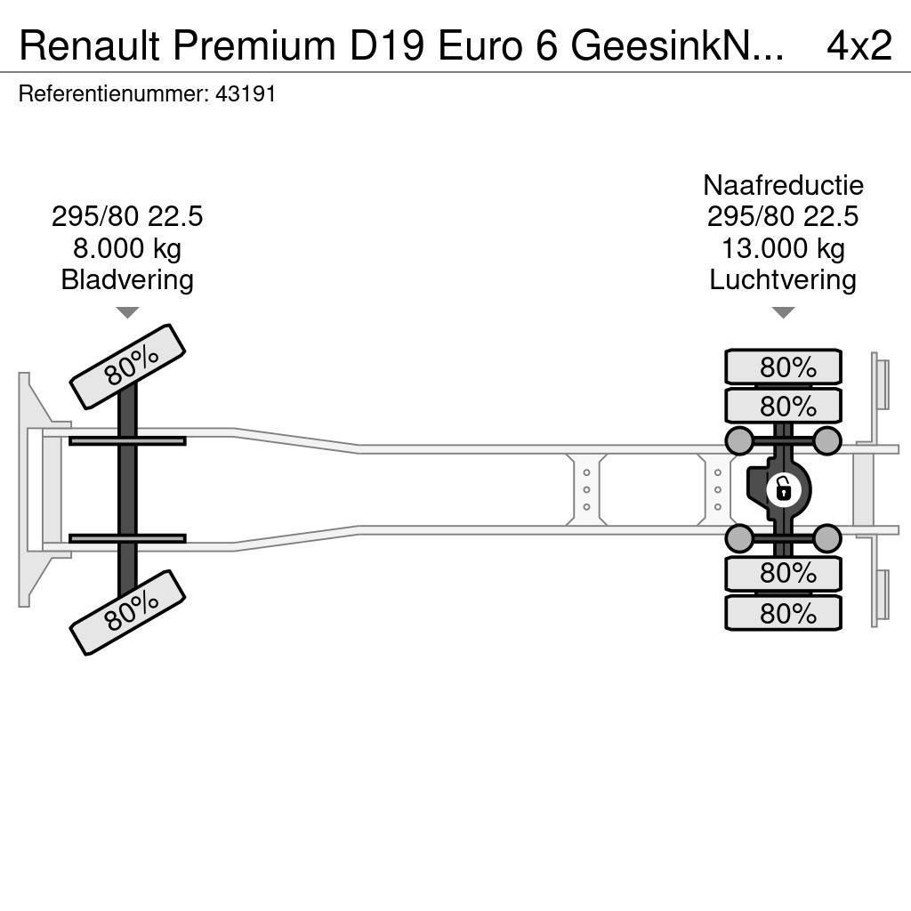 Renault Premium D19 Euro 6 GeesinkNorba MF 300, 16m³ Smetiarske vozidlá