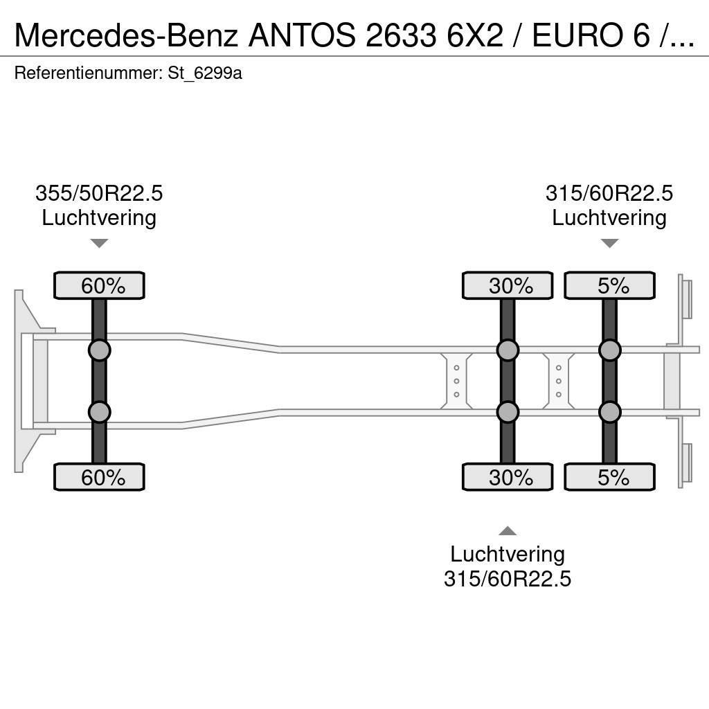 Mercedes-Benz ANTOS 2633 6X2 / EURO 6 / OPRIJ / MACHINE TRANSPOR Nákladní vozidlá na prepravu automobilov