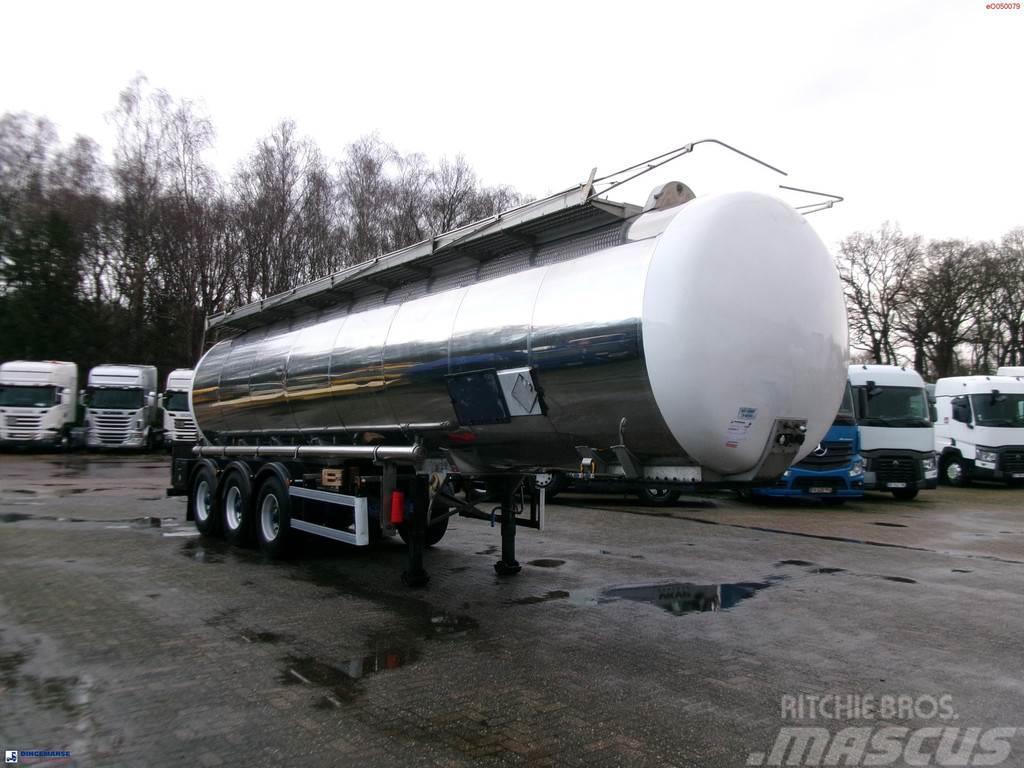 Indox Chemical tank inox L4BH 33.5 m3 / 1 comp Cisternové návesy