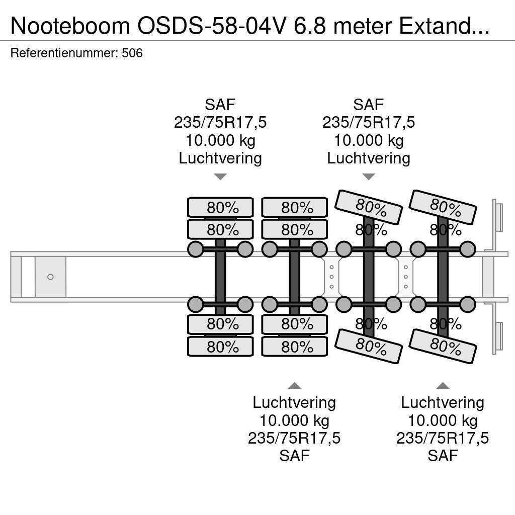 Nooteboom OSDS-58-04V 6.8 meter Extandable! Podvalníkové návesy