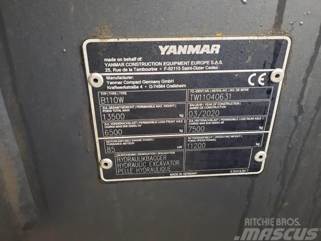 Yanmar B 110 W Kolesové rýpadlá