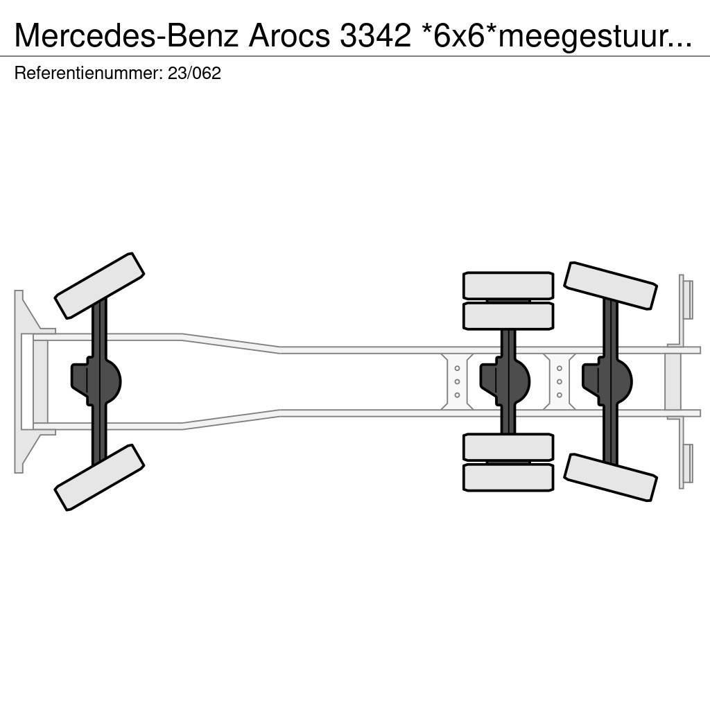 Mercedes-Benz Arocs 3342 *6x6*meegestuurd as*2zijdige kipper*Air Sklápače