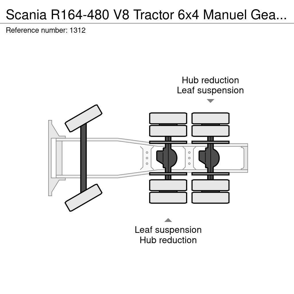 Scania R164-480 V8 Tractor 6x4 Manuel Gearbox Full Steel Ťahače