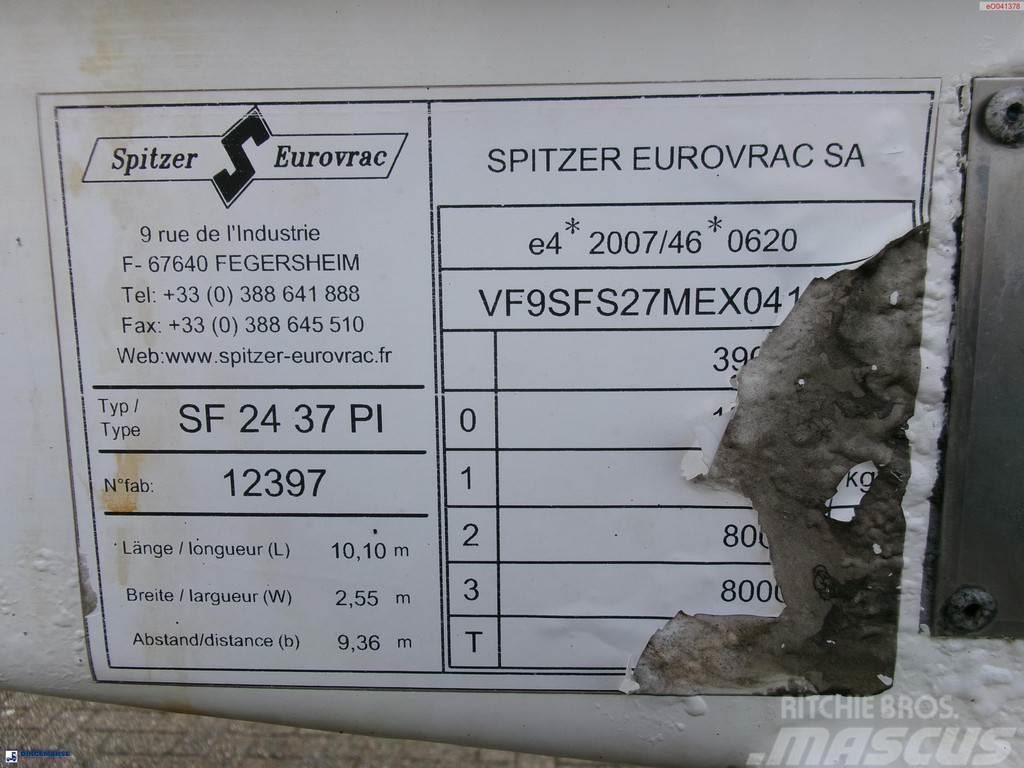 Spitzer Powder tank alu 37 m3 / 1 comp Cisternové návesy