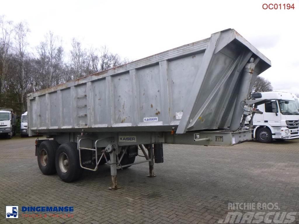 Robuste Kaiser Tipper trailer steel 24 m3 + tarpaulin Sklápacie návesy