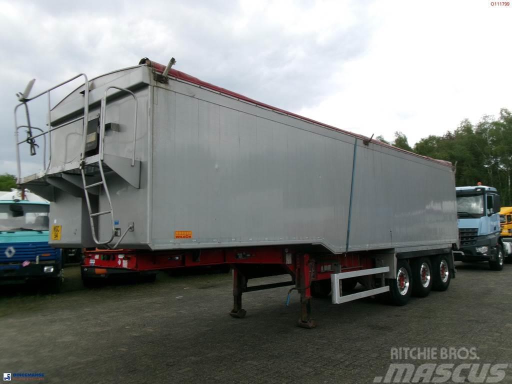 Wilcox Tipper trailer alu 52 m3 + tarpaulin Sklápacie návesy