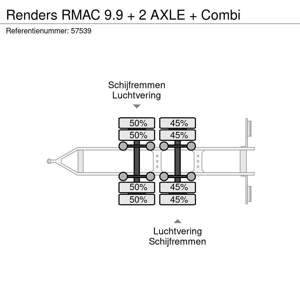 Renders RMAC 9.9 + 2 AXLE + Combi Skriňové prívesy