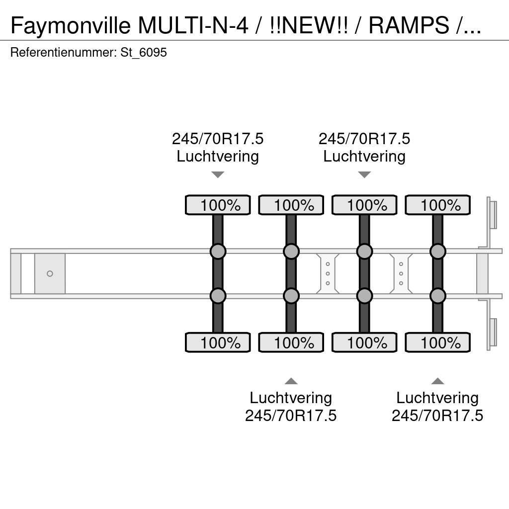 Faymonville MULTI-N-4 / !!NEW!! / RAMPS / WHEELWELLS/ EXTENDAB Podvalníkové návesy