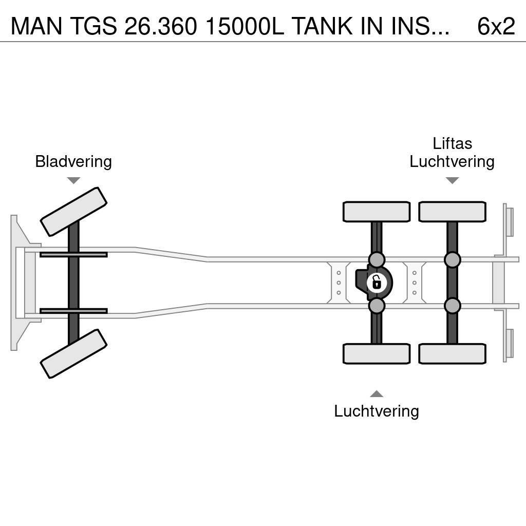 MAN TGS 26.360 15000L TANK IN INSULATED STAINLESS STEE Cisternové nákladné vozidlá