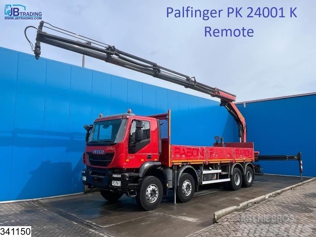 Iveco Trakker 360 8x4, EURO 6, Palfinger, Remote Plošinové nákladné automobily/nákladné automobily so sklápacími bočnicami
