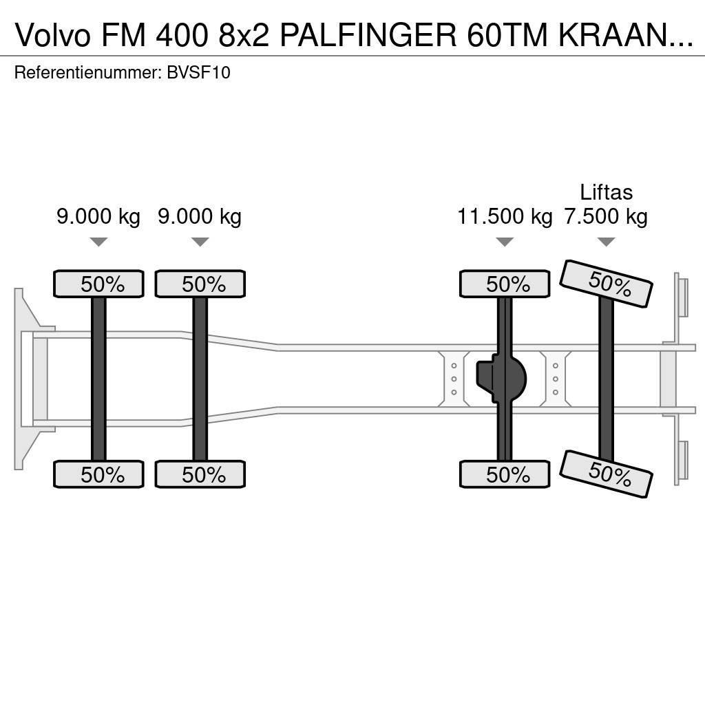 Volvo FM 400 8x2 PALFINGER 60TM KRAAN/KRAN!!EURO5!! Univerzálne terénne žeriavy
