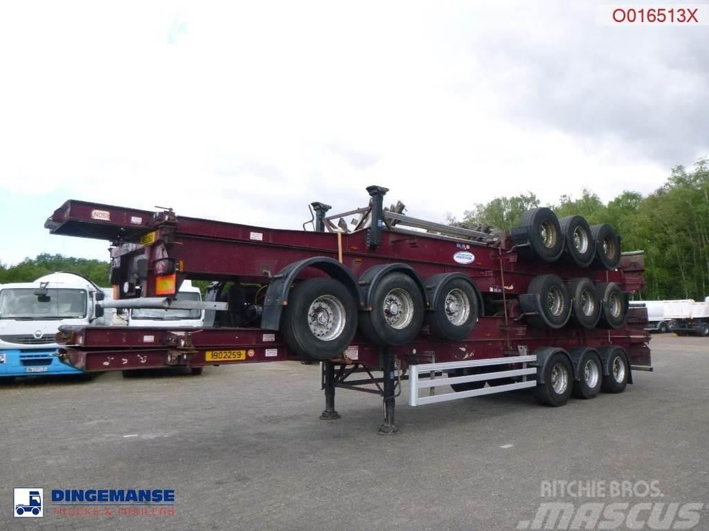 Dennison Stack - 4 x container trailer 40 ft Kontajnerové návesy