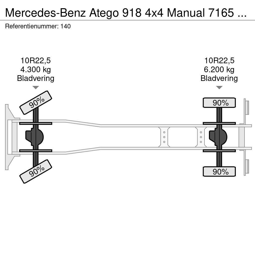 Mercedes-Benz Atego 918 4x4 Manual 7165 KM Generator Firetruck C Hasičské vozy