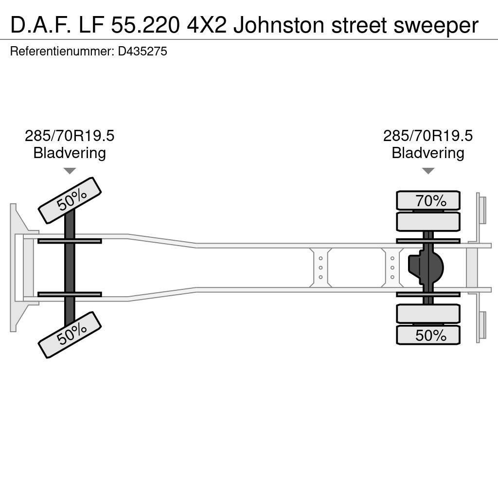 DAF LF 55.220 4X2 Johnston street sweeper Sklápače