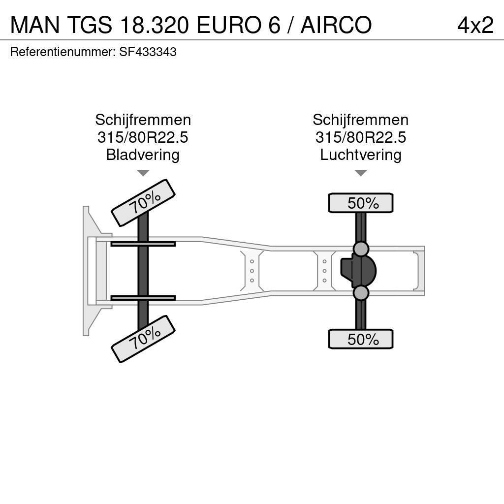 MAN TGS 18.320 EURO 6 / AIRCO Ťahače