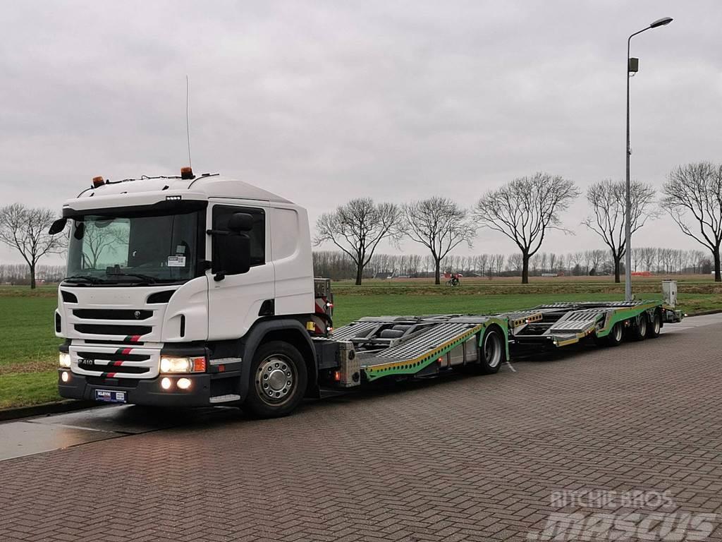 Scania P410 truck transporter Nákladní vozidlá na prepravu automobilov