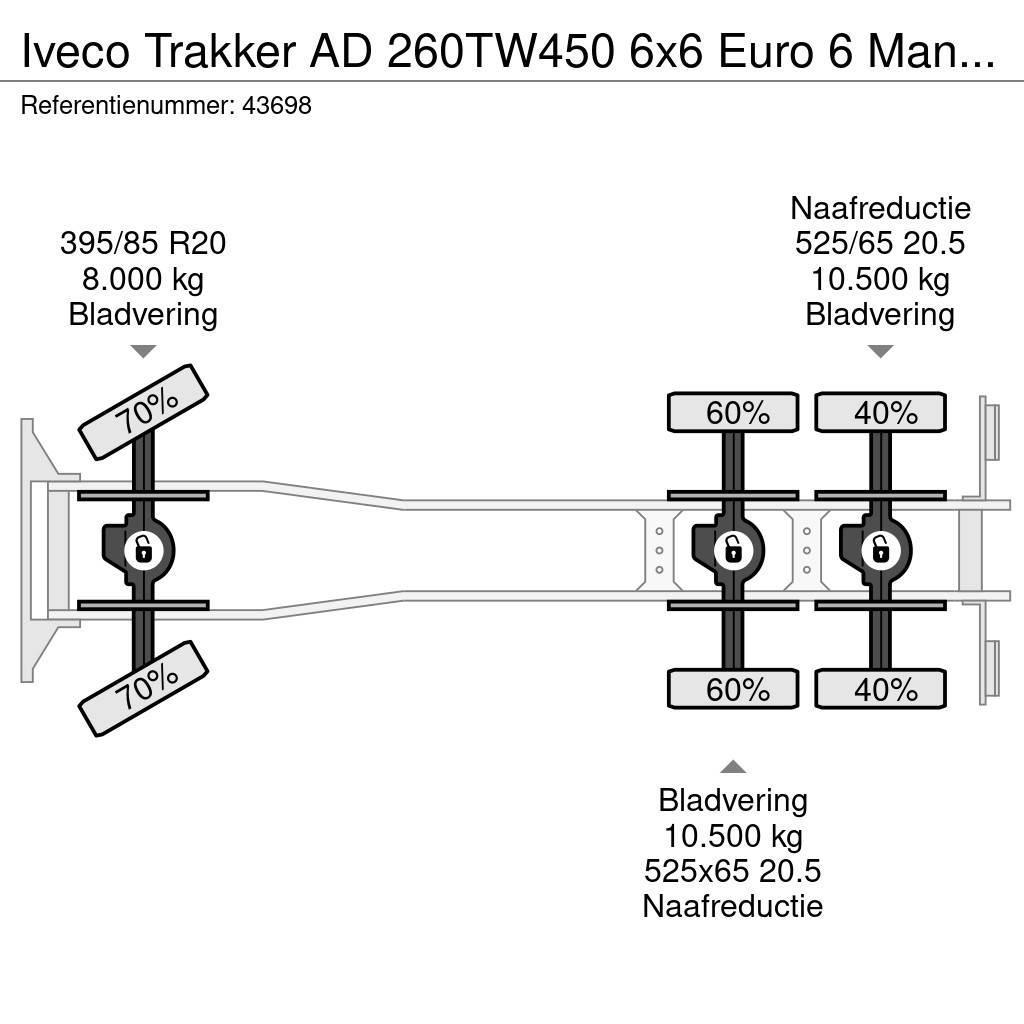 Iveco Trakker AD 260TW450 6x6 Euro 6 Manual Full steel J Sklápače