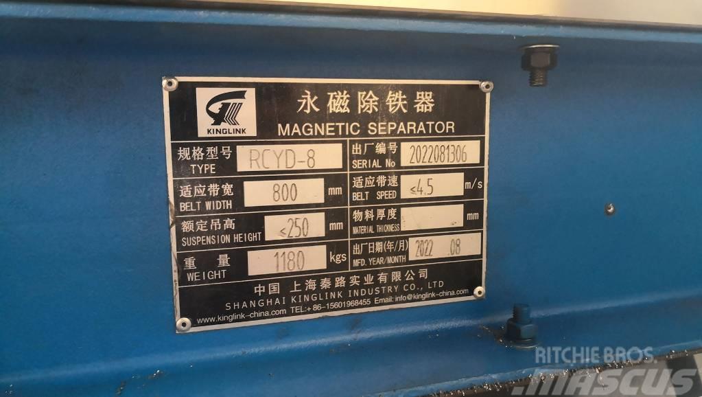 Kinglink RCYD-8 Permanent Magnetic Iron Separator Zariadenia na spracovanie odpadu