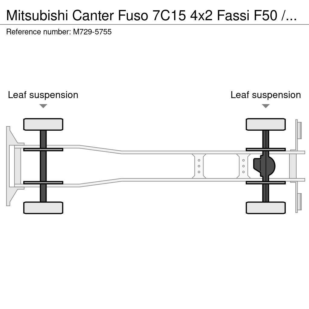 Mitsubishi Canter Fuso 7C15 4x2 Fassi F50 / PLATFORM L=4768 m Autožeriavy, hydraulické ruky
