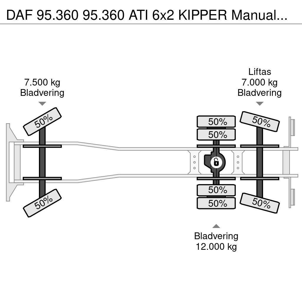 DAF 95.360 95.360 ATI 6x2 KIPPER Manualgetriebe Sklápače