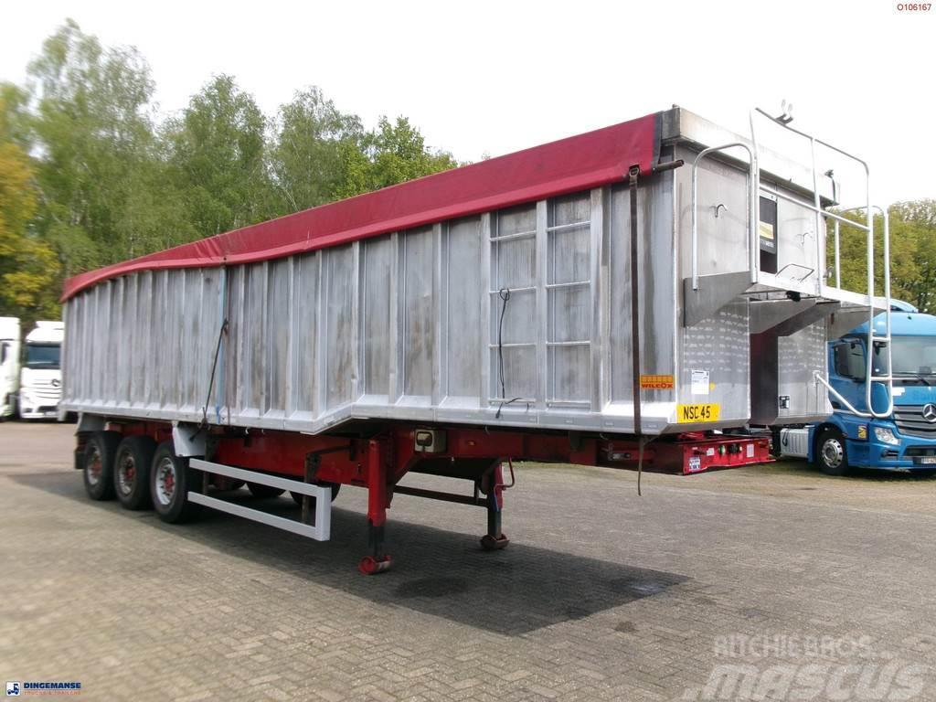 Montracon Tipper trailer alu 55 m3 + tarpaulin Sklápacie návesy