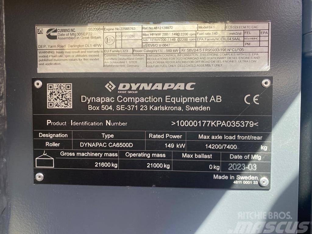 Dynapac CA 6500 D Ťahačové valce