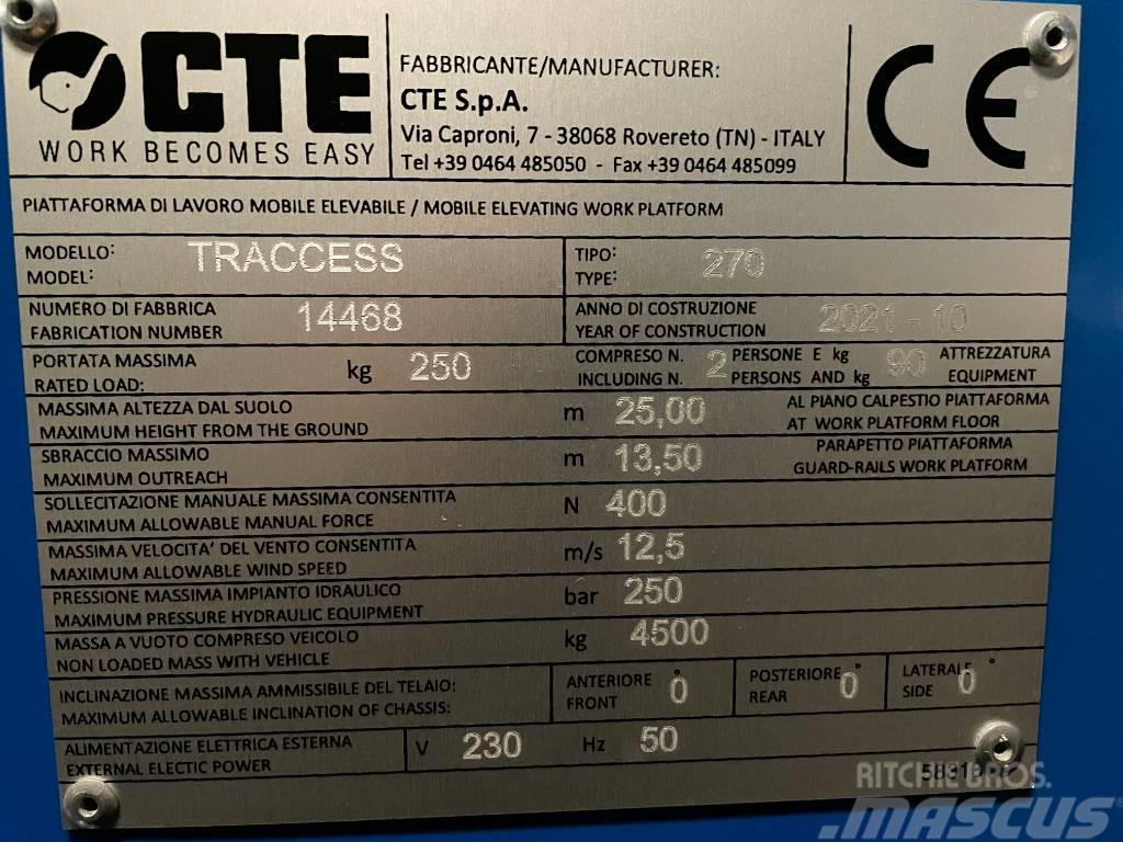 CTE Traccess 270, Bi-Energy, Kettenbühne, Raupe Kĺbové plošiny