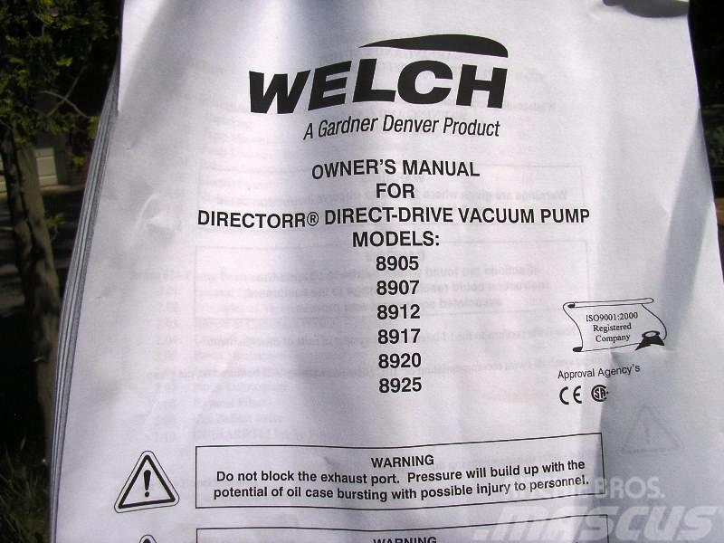  Welch Vacuum Technology 8905 Filtračné zariadenie