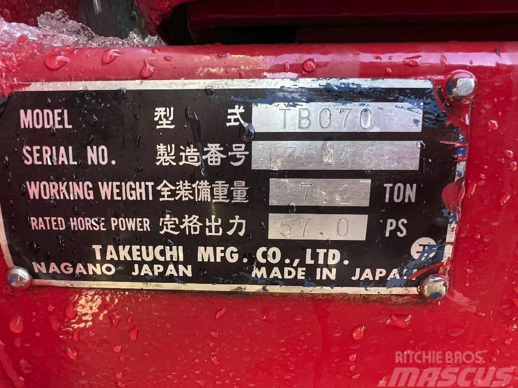Takeuchi TB 070*+3xSchaufeln*7200 kg Mini rýpadlá < 7t