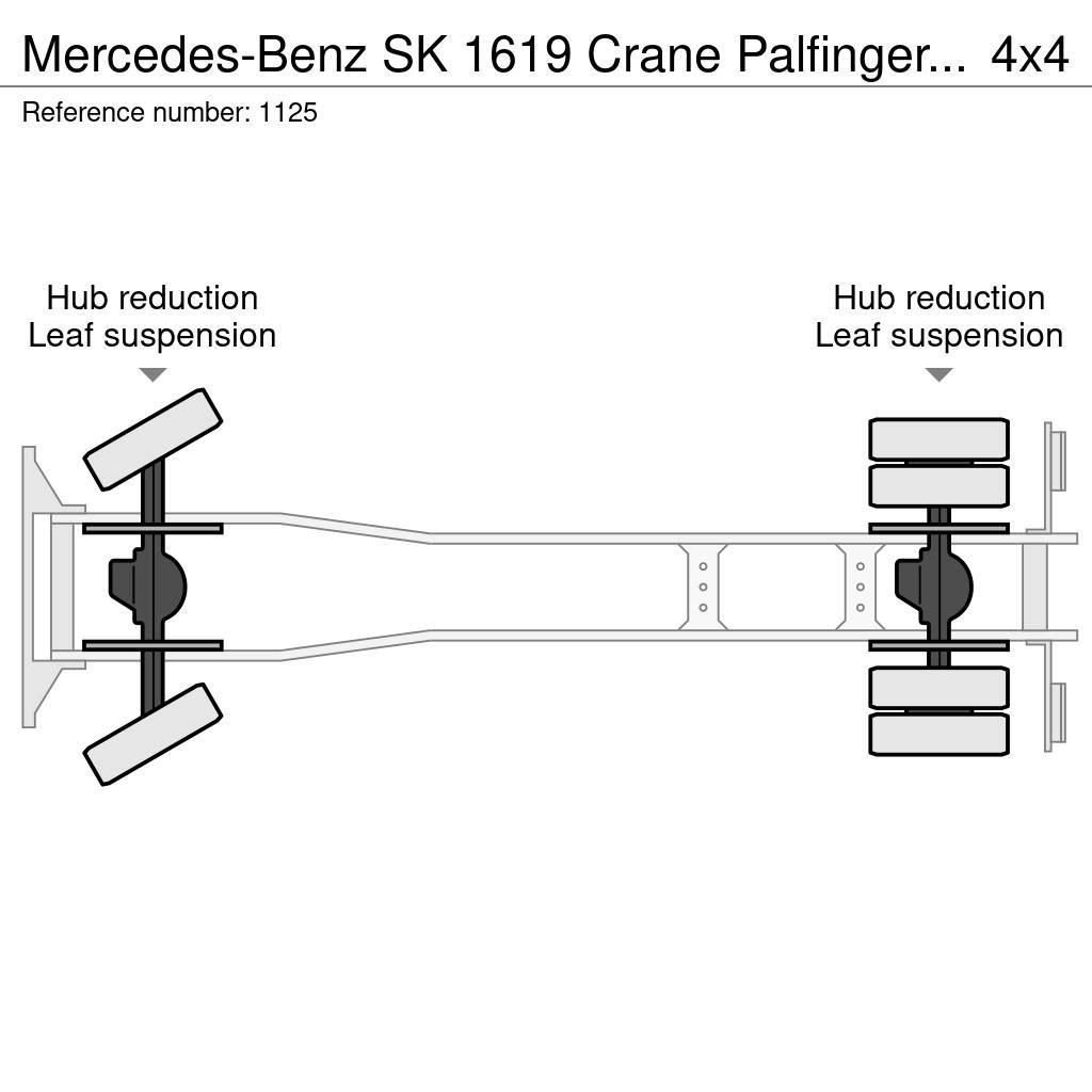 Mercedes-Benz SK 1619 Crane Palfinger PK17000LA Winch 4x4 V6 Big Univerzálne terénne žeriavy