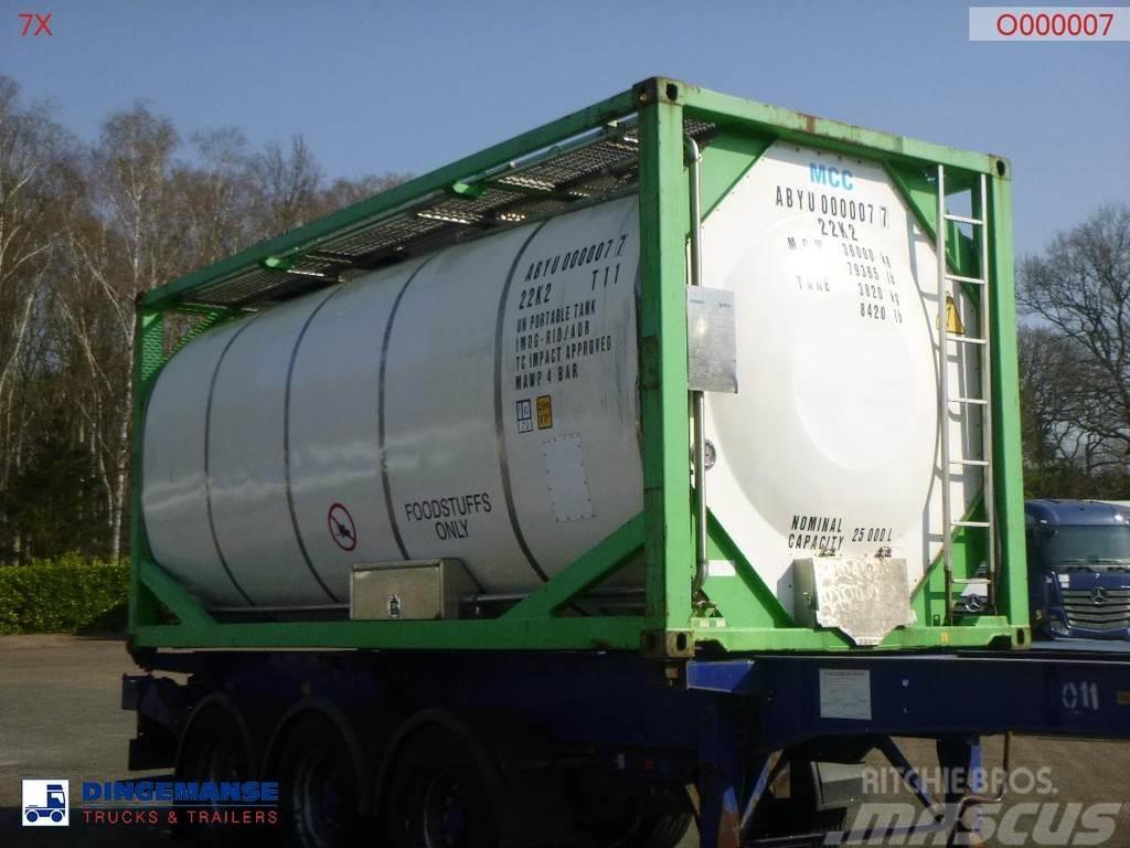  Danteco Food tank container inox 20 ft / 25 m3 / 1 Kontajnerové nádrže