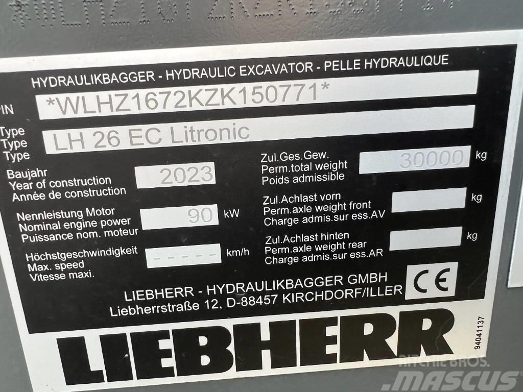 Liebherr LH26 EC Pásové rýpadlá