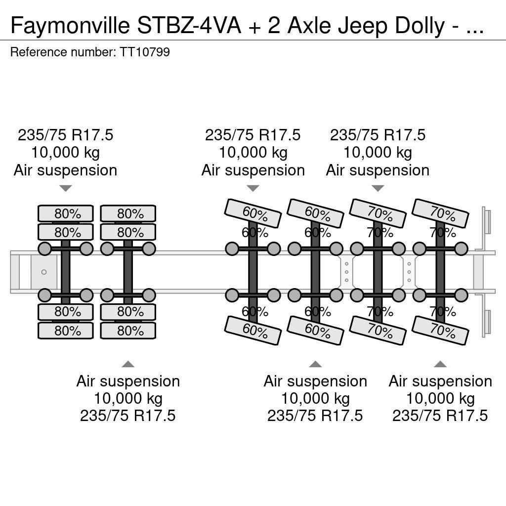 Faymonville STBZ-4VA + 2 Axle Jeep Dolly - 100 Ton GCW 5.0 Mtr Podvalníkové návesy