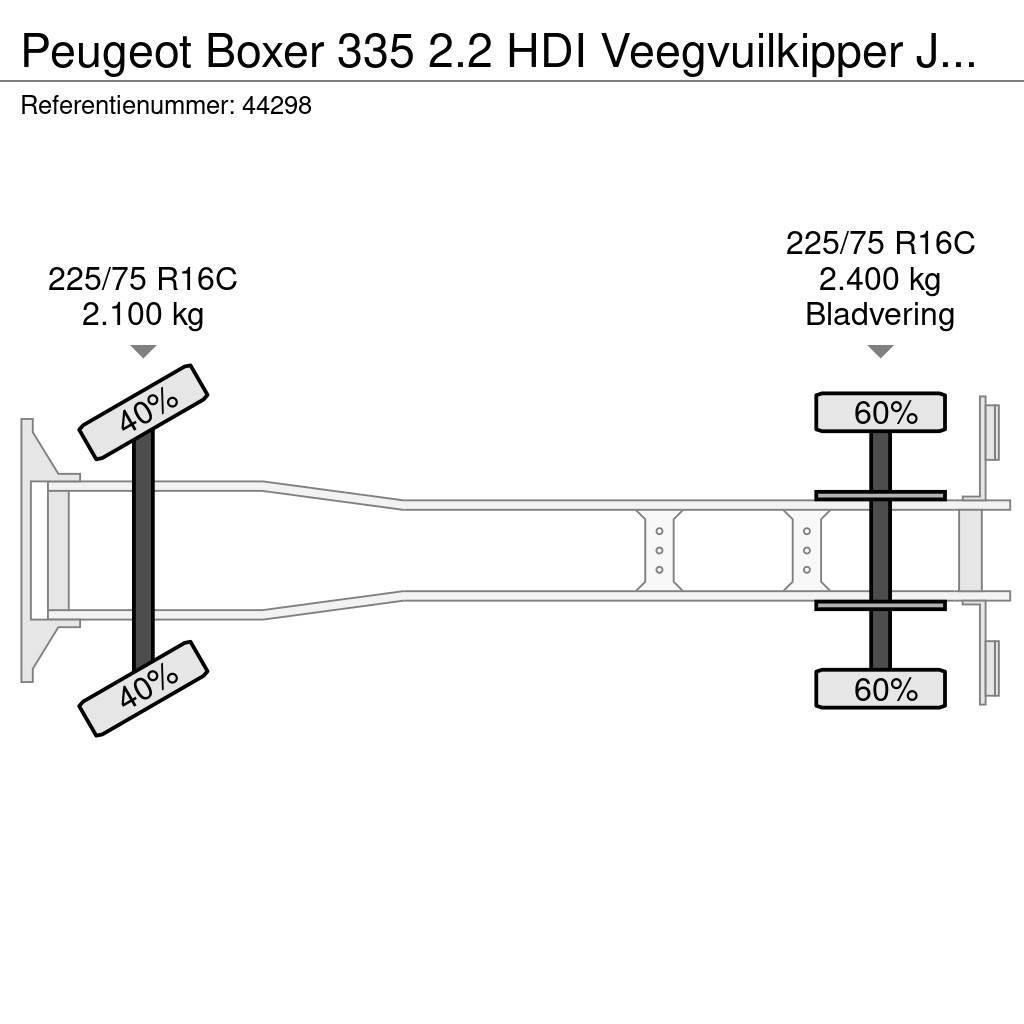 Peugeot Boxer 335 2.2 HDI Veegvuilkipper Just 156.275 km! Plošinové nákladné automobily/nákladné automobily so sklápacími bočnicami