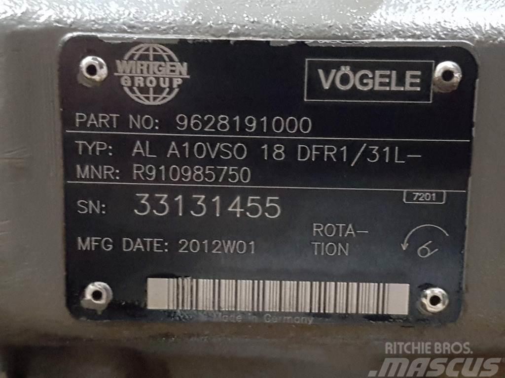 Vögele -Rexroth A10VSO18DFR1/31L-PSC12N-Load sensing pump Hydraulika