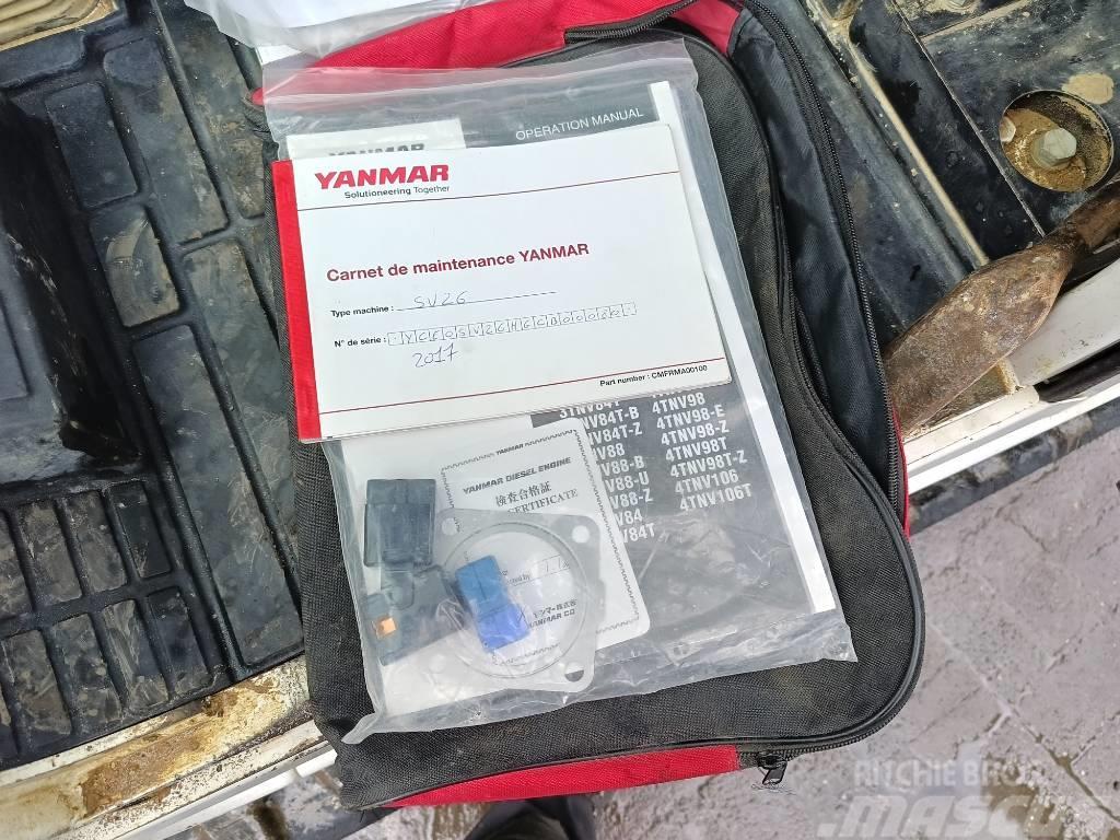 Yanmar SV 26 2,6 ton minigraver mini excavator bagger Mini rýpadlá < 7t