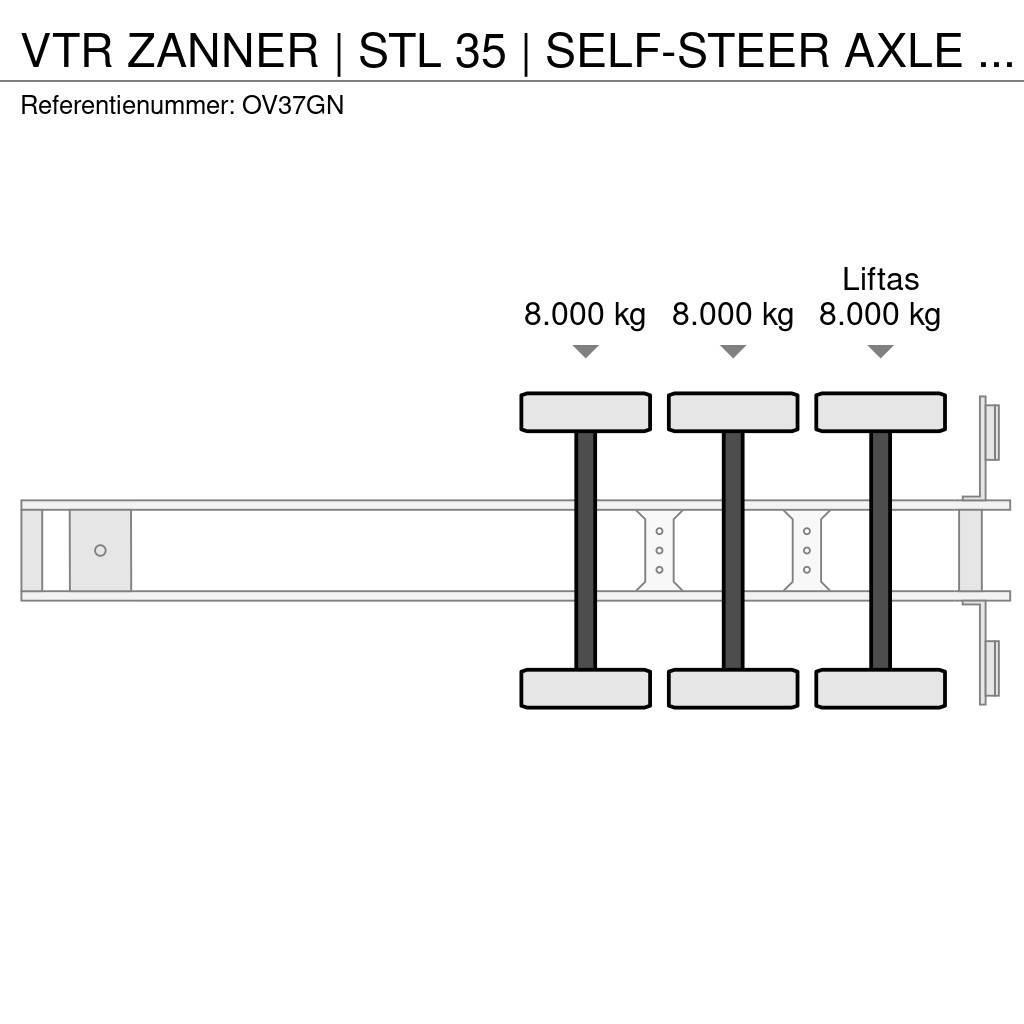  VTR ZANNER | STL 35 | SELF-STEER AXLE | RAMPS | GA Návesy na prepravu automobilov