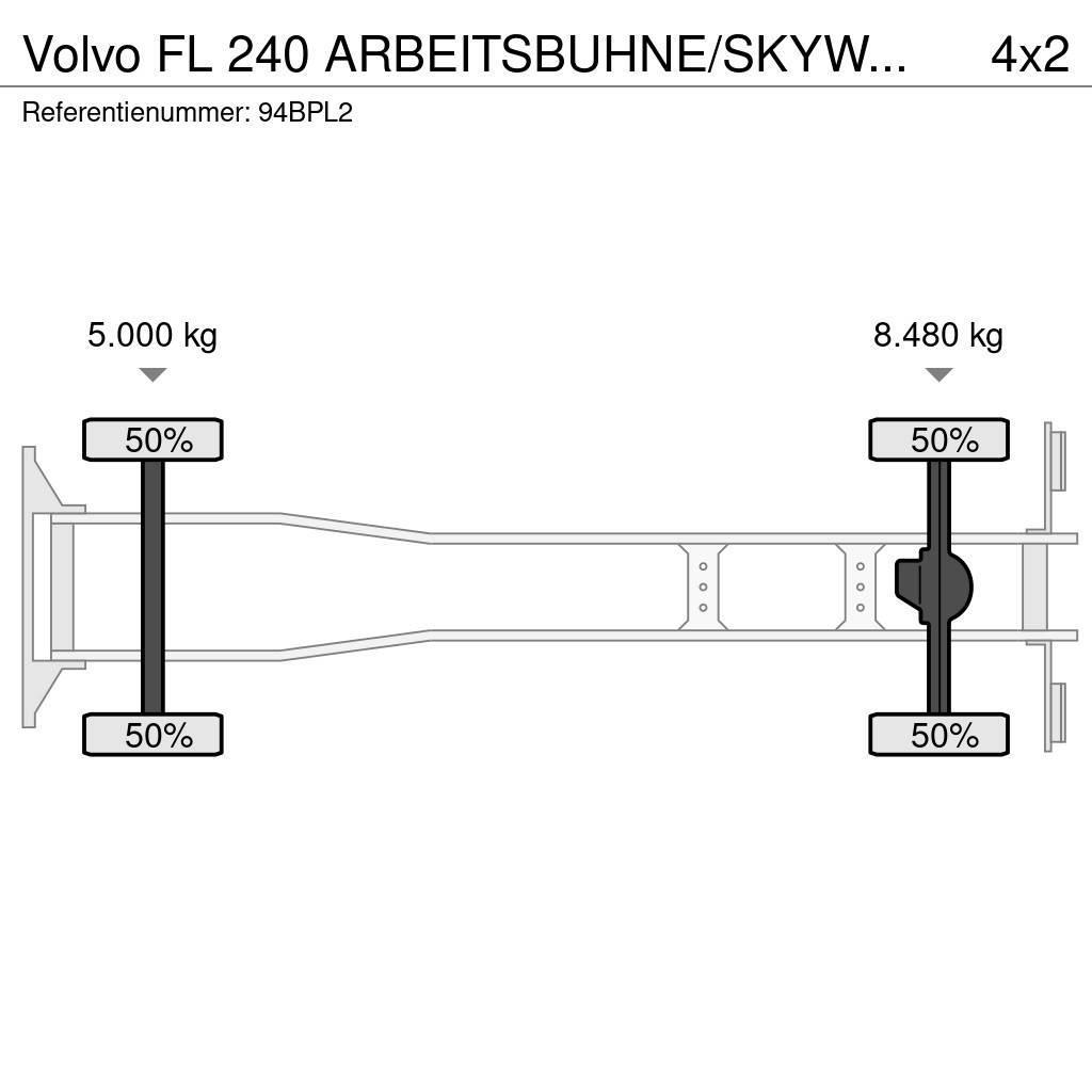 Volvo FL 240 ARBEITSBUHNE/SKYWORKER/17.5m Autoplošiny