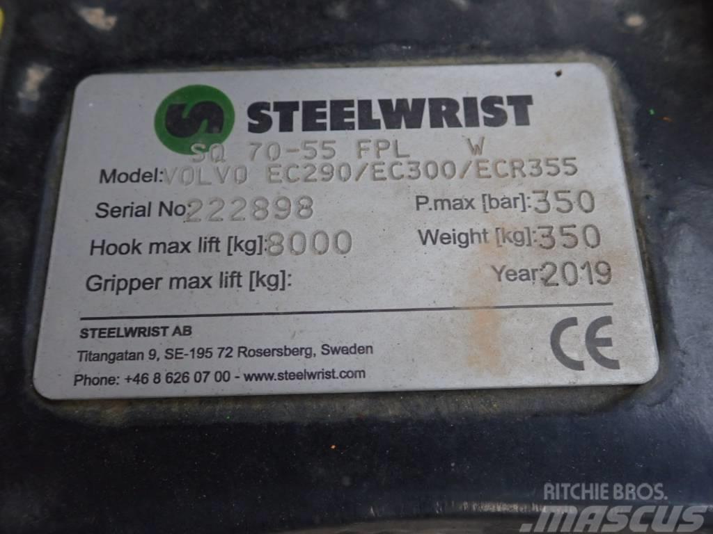 Steelwrist Vollhydr. SW SQ70 passend Volvo EC300 Rýchlospojky