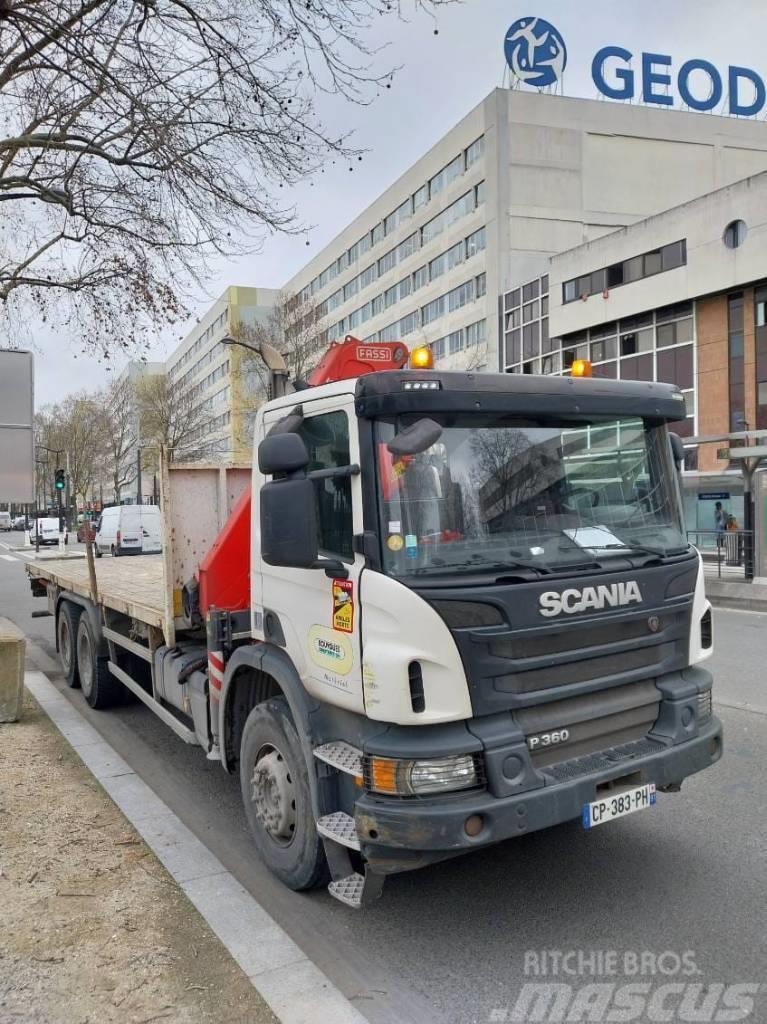 Camion porteur Scania P360 10TM Euro 5 Autožeriavy, hydraulické ruky