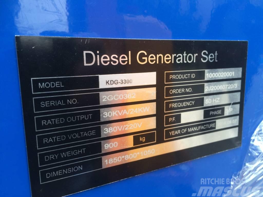Kubota silent diesel generator KDG3300 Naftové generátory